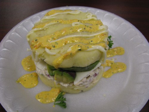 peruvian dish, cold mashed potato, fito's columbus ohio 