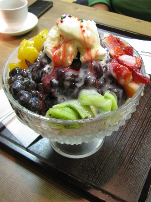 Korean shaved ice, tea zone, columbus