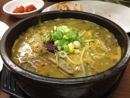 korean beef rib and cabbage soup